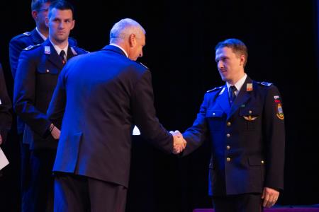 Slavnostna podelitev listin o napredovanju v čine gasilski častnik, višji gasilski častnik in visoki gasilski častnik (31)